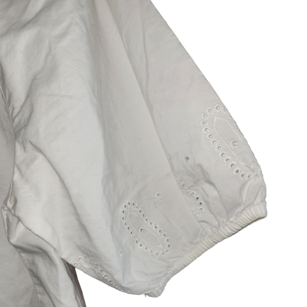 EUC! Loft, White Eyelet Top - Picture 3 of 4